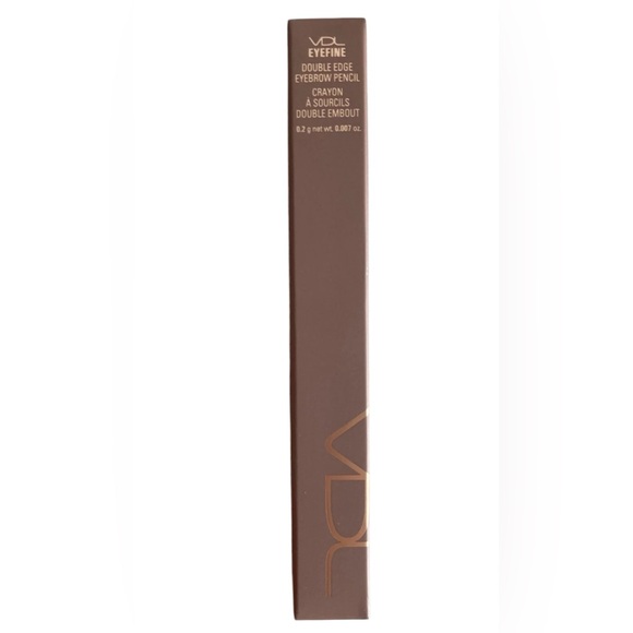 NEW VDL Eye Fine Double Edge Eyebrow Pencil Medium Brown Make Up - Picture 1 of 3